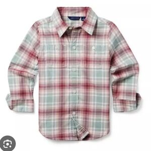 Janie And Jack Plaid Tartan Flannel Shirt